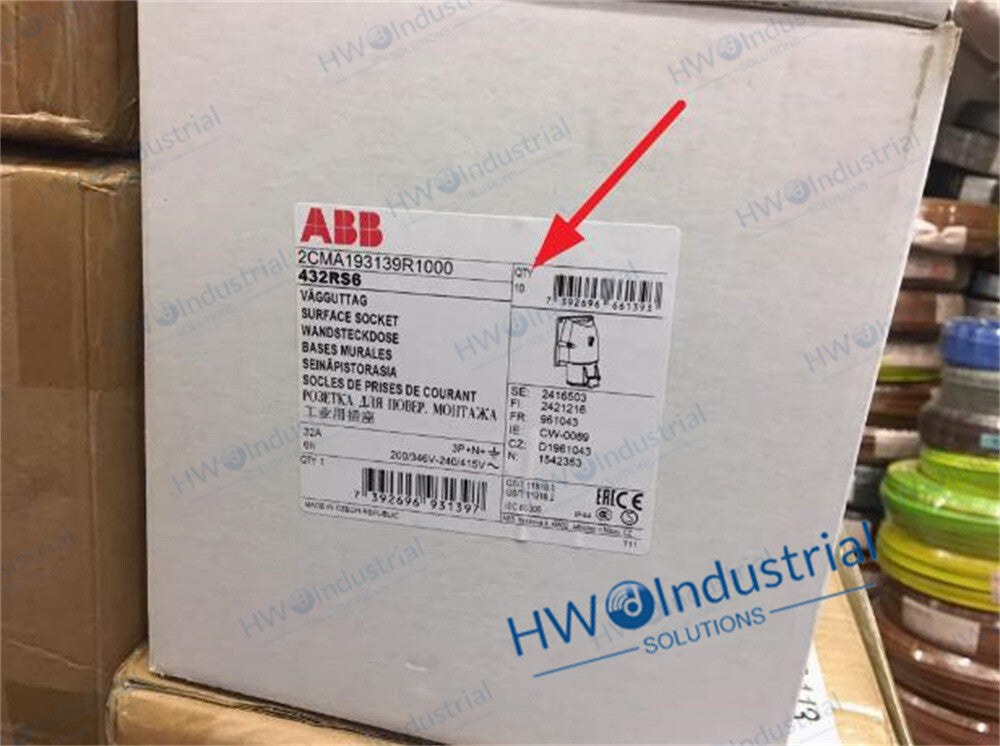 1/Piece 432RS6 five core 32A IP44 ABB Industrial Plug Connector Socket