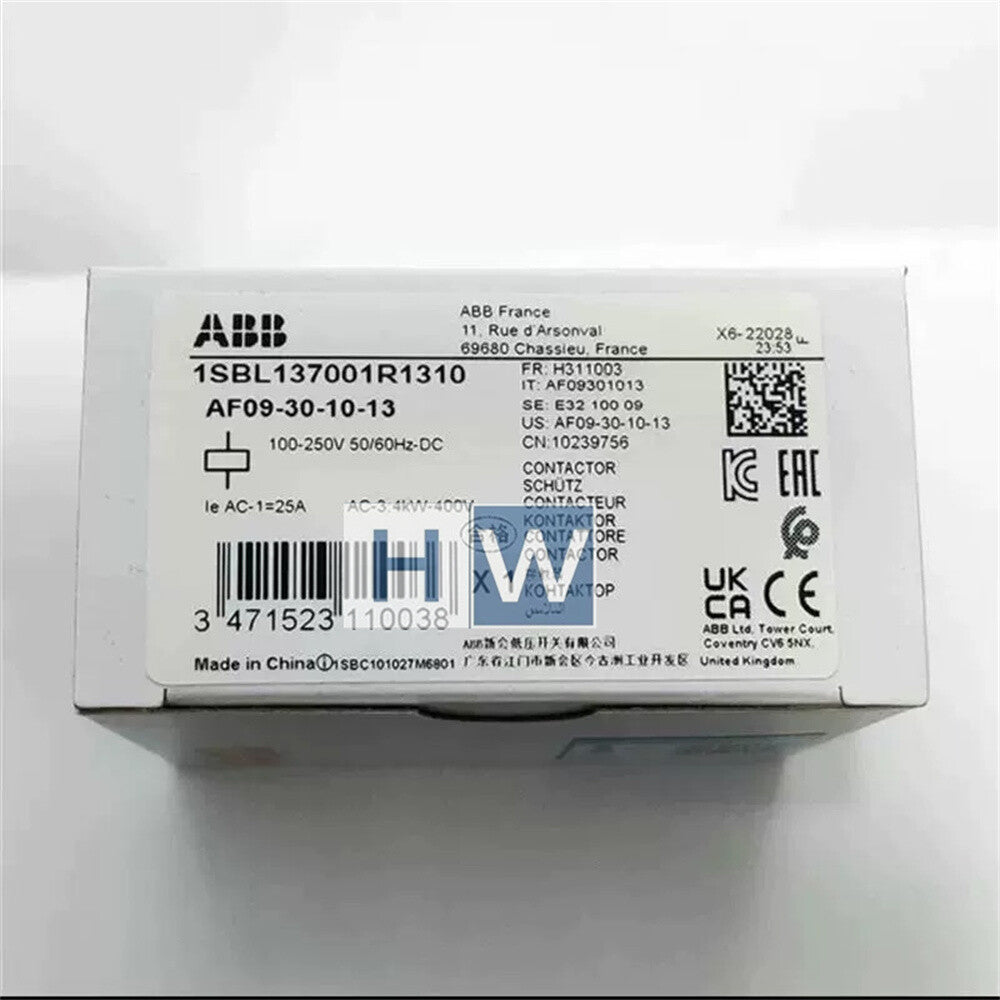 1/pc  ABB Contactor AF09-30-10-13 AF09-30-10-14 AF09-30-10-12 AF09-22-00-12