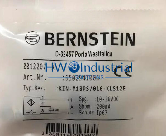 1PC  BERNSTEIN KIB-M18NS/005-KLS12 Proximity Switch Sensor