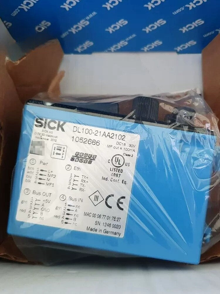 1/Piece  DL100-21AA2102 1052686 SICK Laser Distance Measuring Sensor