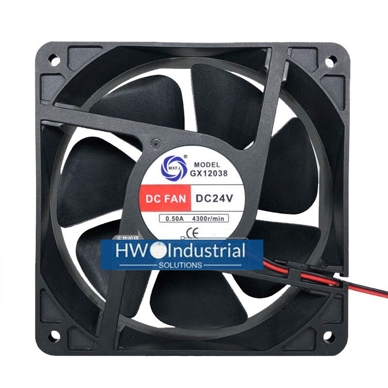 MEIXING GX12038 DC24V 0.50A 120 * 120 * 38mm 2-wire Inverter Cooling Fan