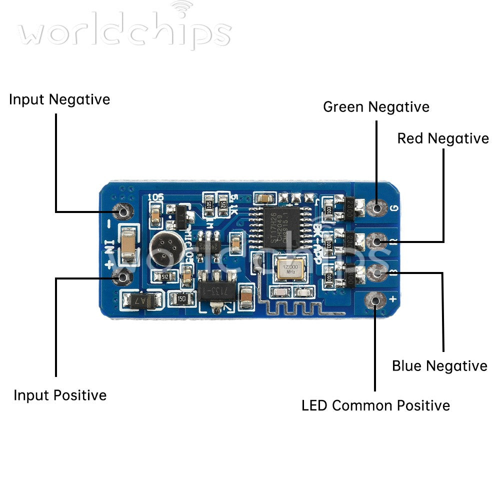 5PCS 5V 12V 24V RGB Flashing Module LED Strip Light Controller Color Change
