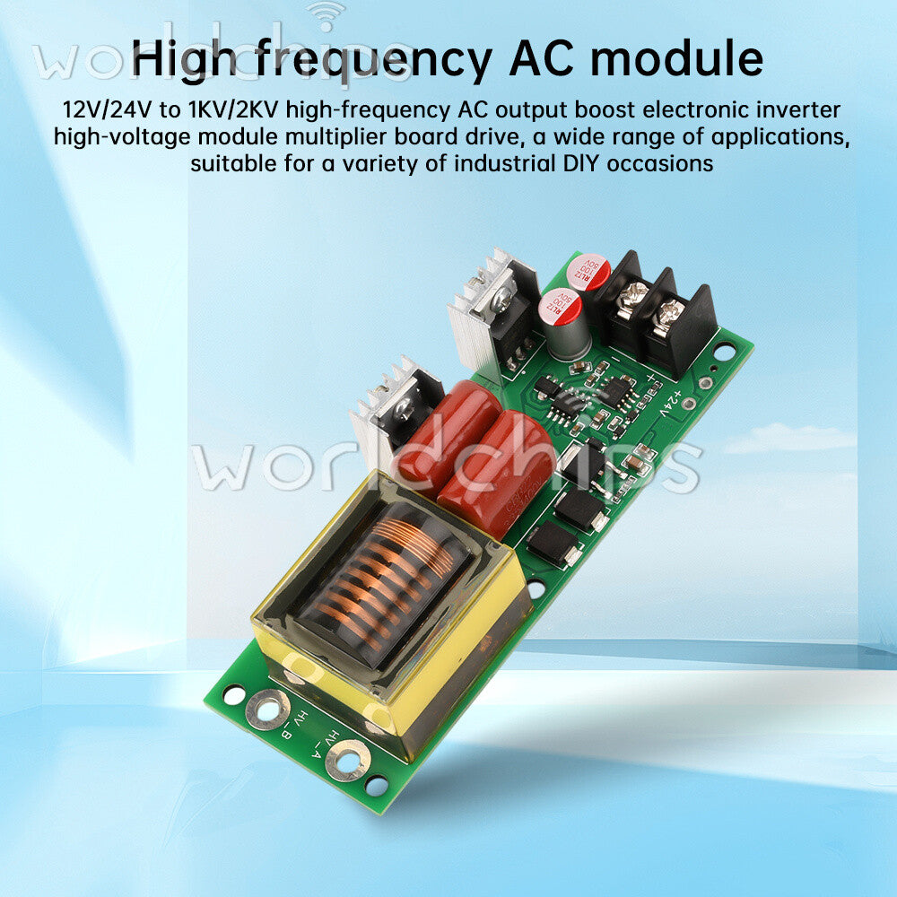 12/24V to 1/2KV High Frequency AC Boost Electronic Inverter High Voltage Module