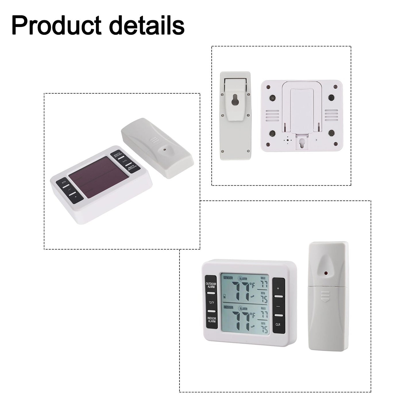 LCD Display Wireless Fridge Thermometer for Precise Temperature Monitoring