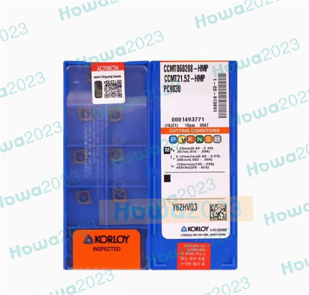 10pc/Box KORLOY CCMT060208-HMP PC9030 CCMT21.52-HMP Carbide insert Turning Blade