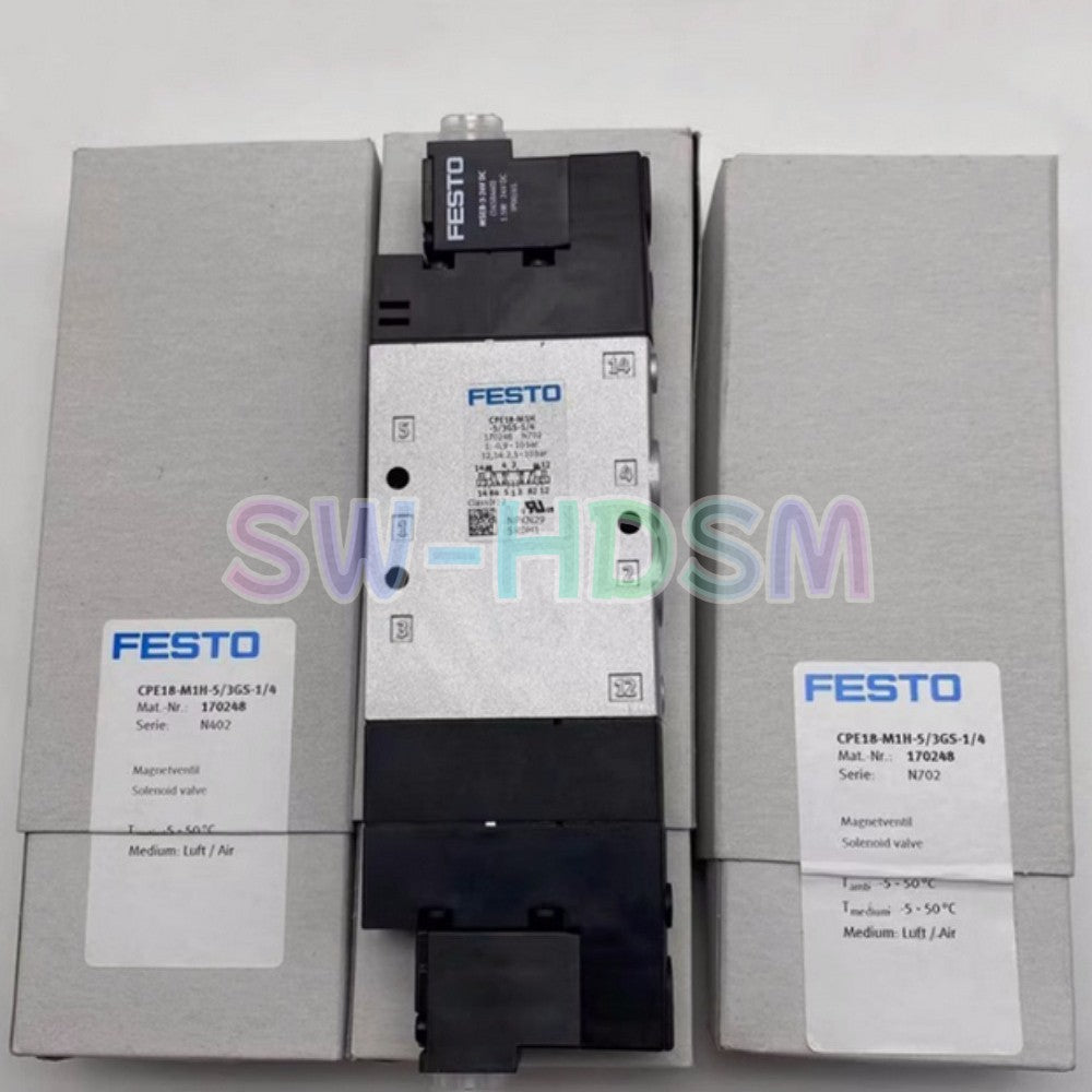 1PCS  For FESTO CPE18-M1H-5/3GS-1/4 170248 solenoid valve freight free