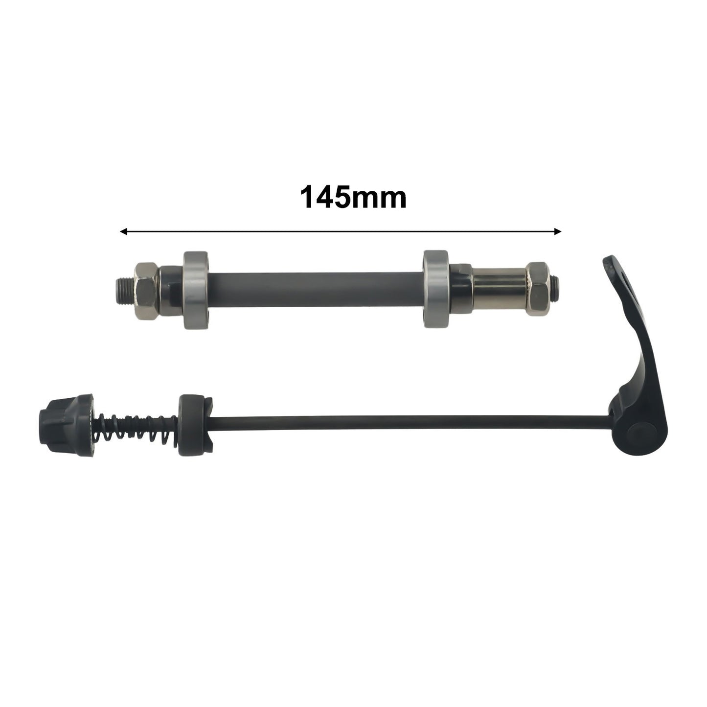 Axle Quick Release Front & Rear MTB Bike Quick Release Spare Steel Black Tools