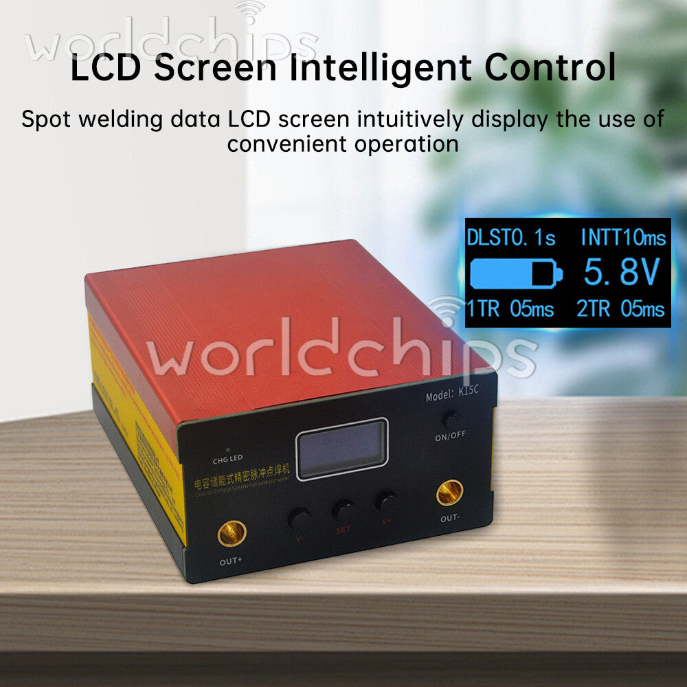 K15C 1-30ms Pulse 18650 Li-ion Battery Control Board Farad Capacitor Spot Welder