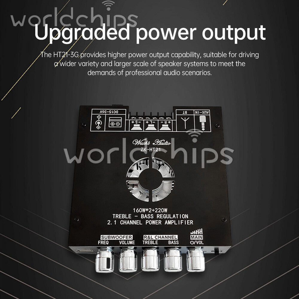 TDA7498E HT21 Bluetooth HIFI Digital Power Audio Amplifier Board 160Wx2+220W