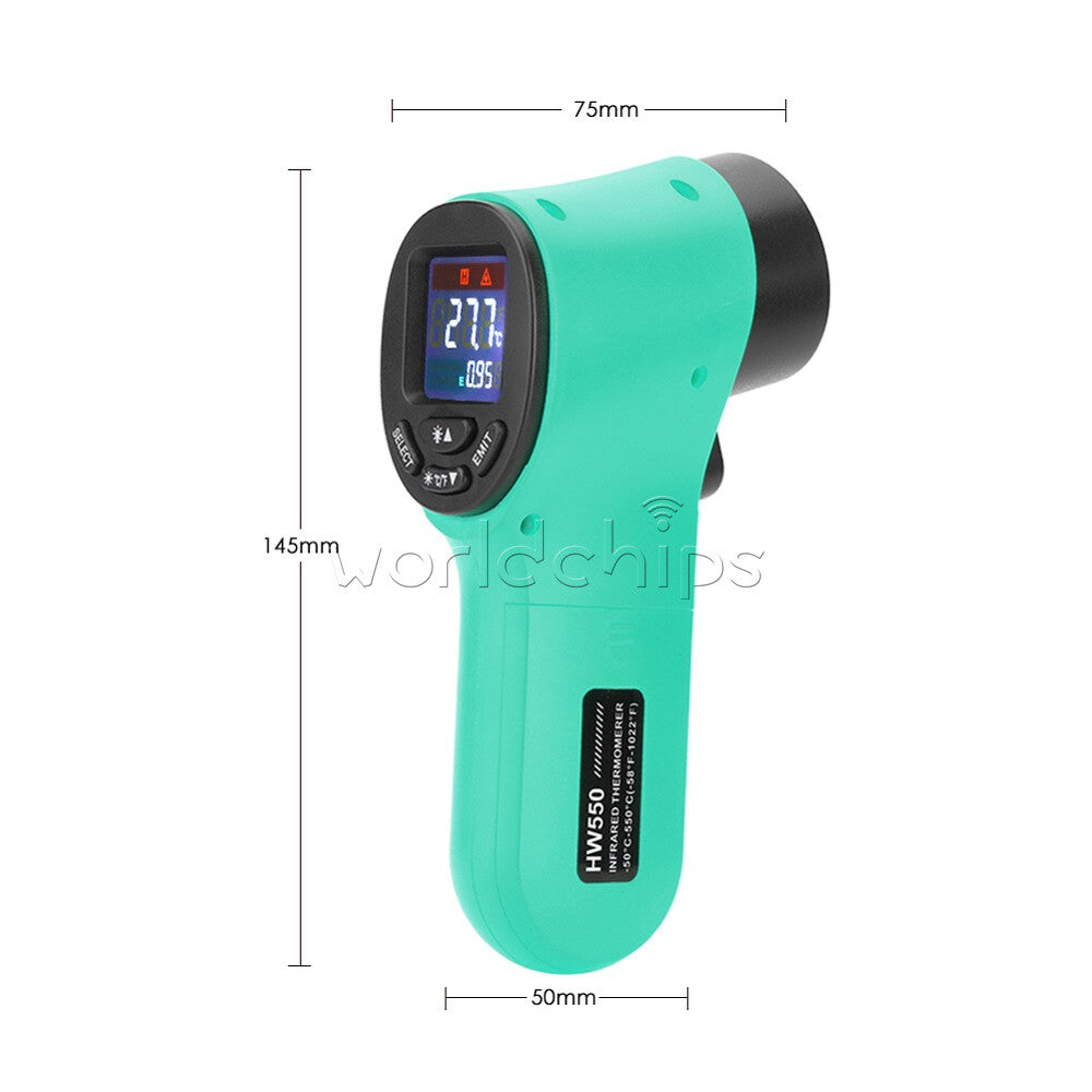 High Precision IR Temperature Sensor Digital LED Gun Non Contact Thermometer US