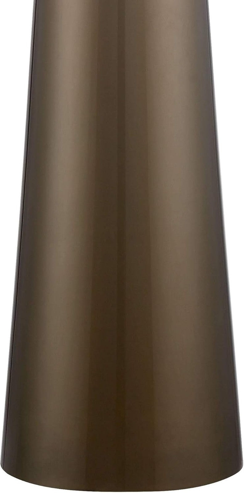 Karen 36" Modern Table Lamp, Dark Gold Glass, Off White Shade