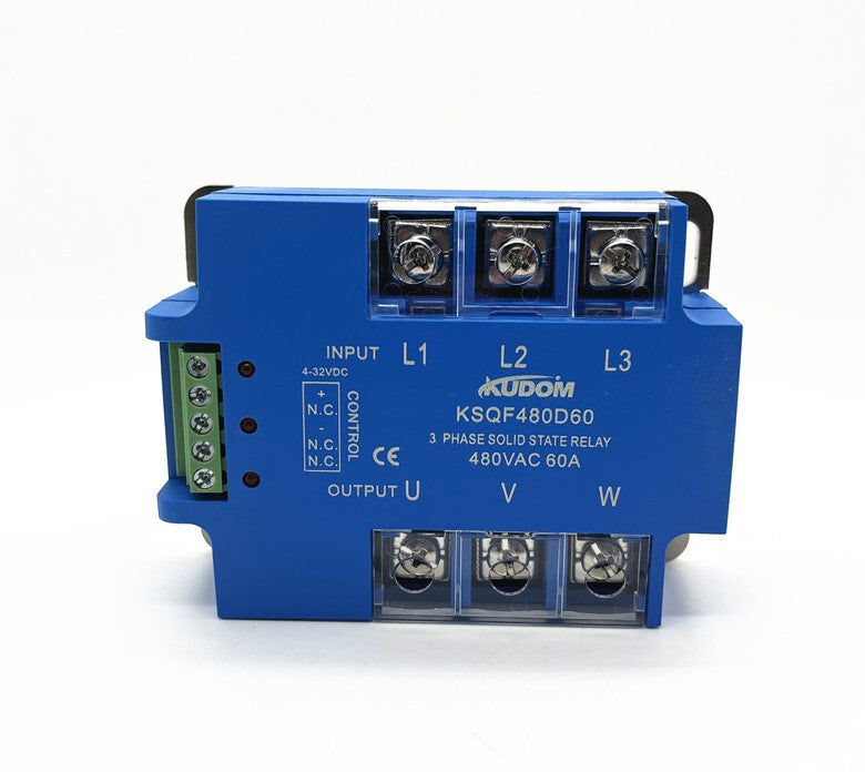 1pcs KUDOM solid-state relay three-phase AC KSQF480D60 （480VAC 60A）