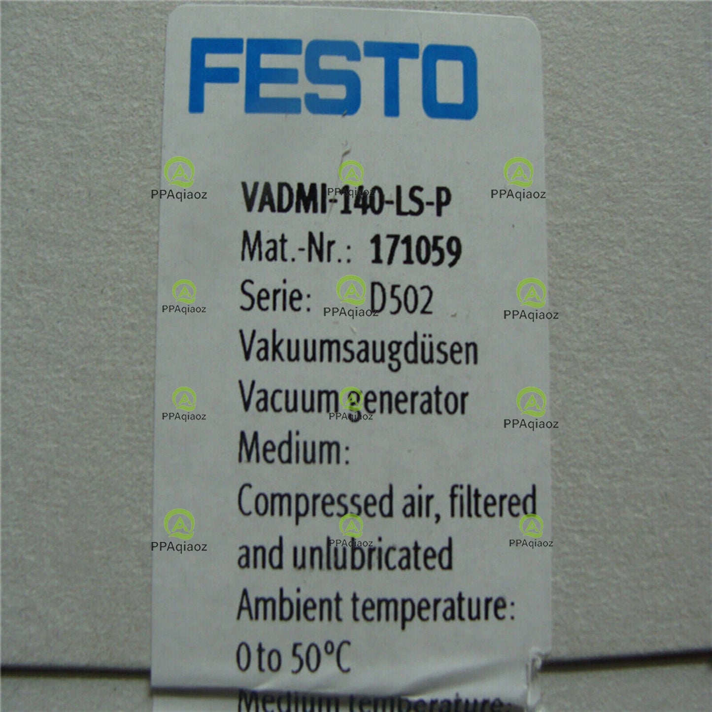 1PC  FESTO VADMI-140-LS-P 171059 Vacuum Generator ping
