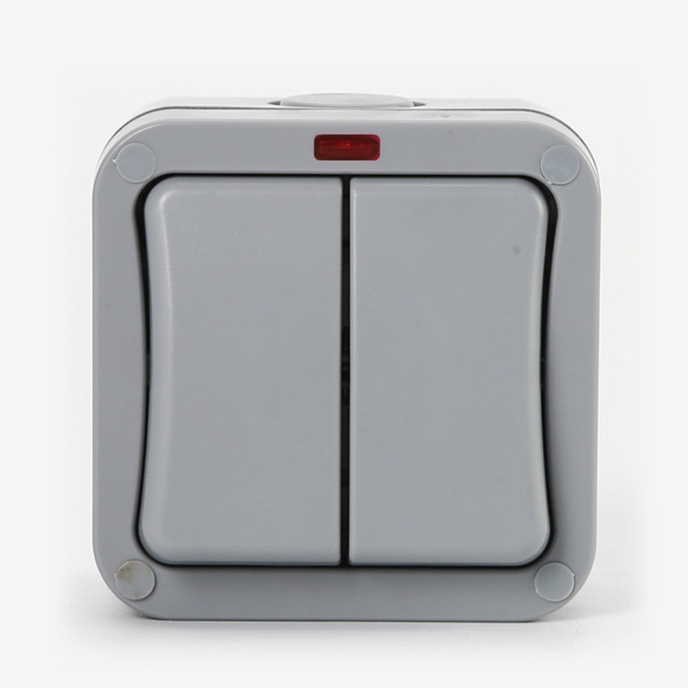 Outdoor Switch 2-Gang Weatherproof 20A 44mm IP66 Outdoor Switch Switch