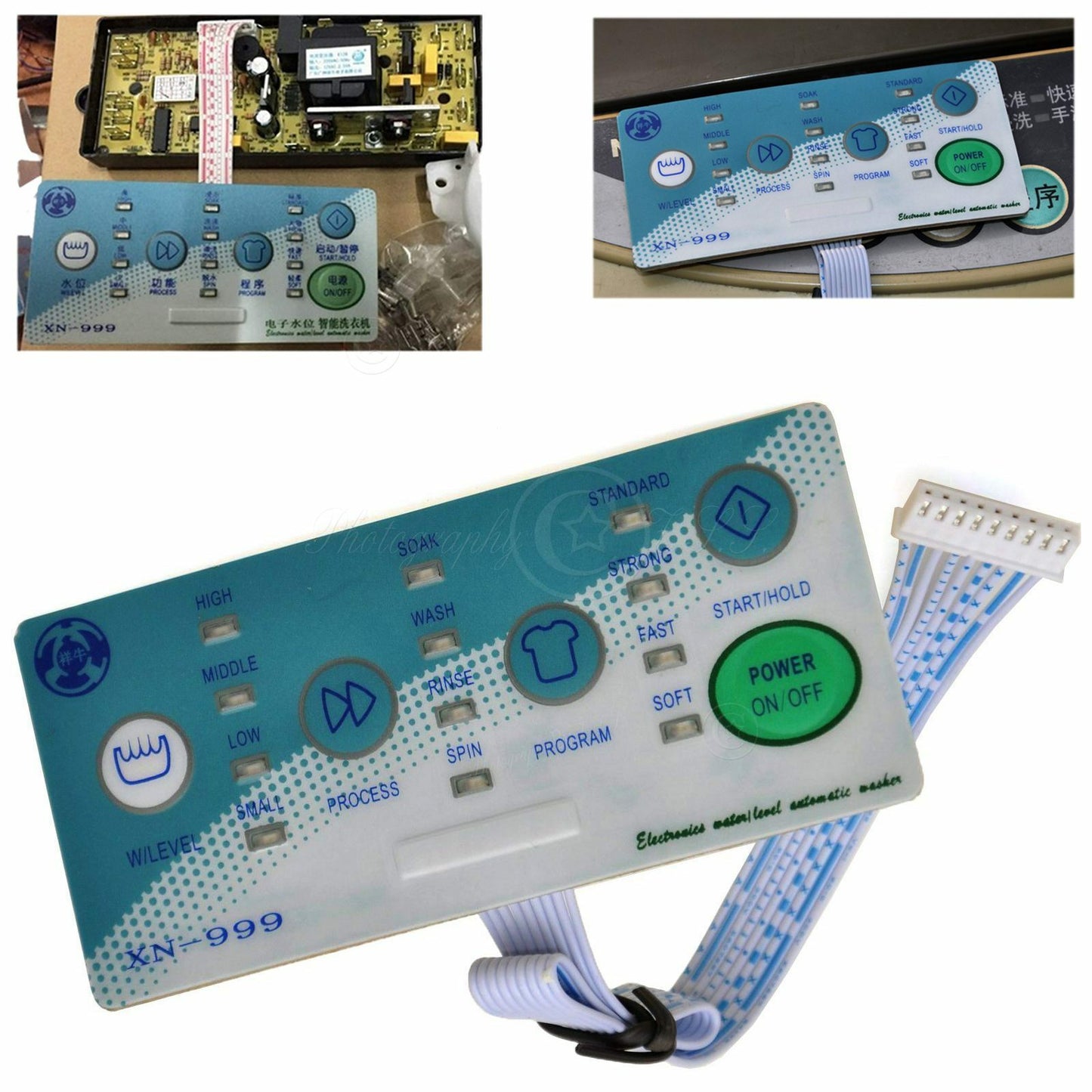 Universal Washing Machine Washer External 9Pins Control Panel Replacement XN-999