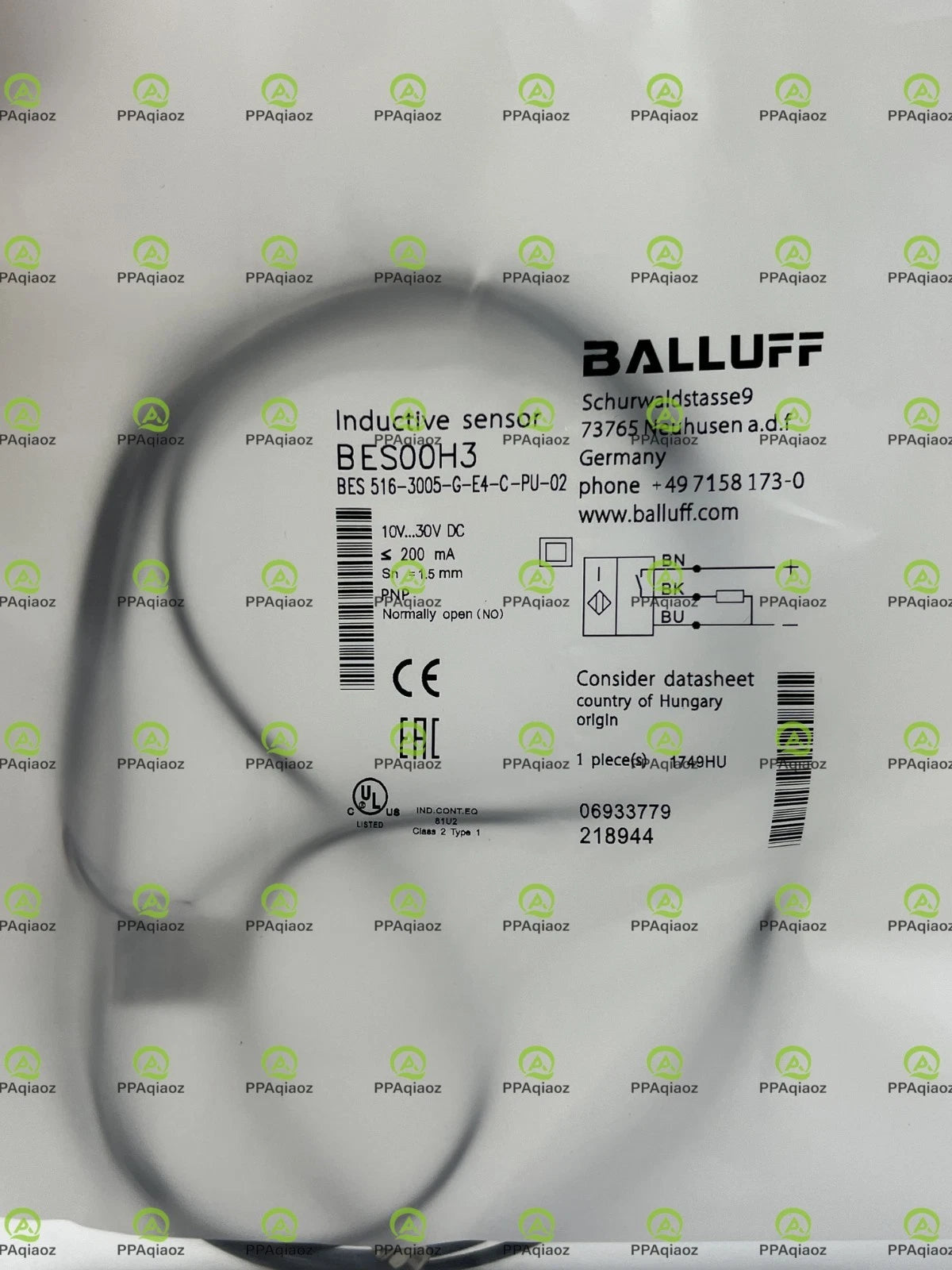 1Pcs  BALLUFF BES 516-3005-G-E4-C-PU-02（BES00H3)sensor Fast delivery