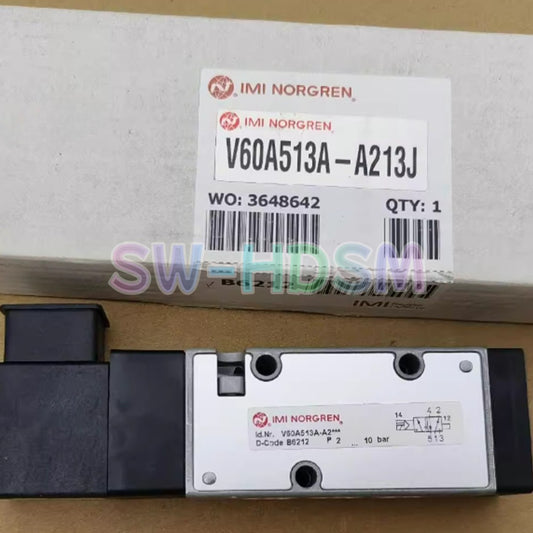 1PCS  for NORGREN V60A513A-A213J Solenoid Valve with Coil 24VDC Freight Free