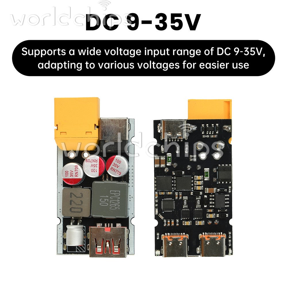 DC 9-35V 205W High-power Fast Charging Full Protocol Step-down Charging Module