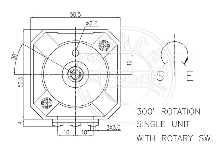 1PC Potentiometer AT-50H L- 8Ω sound attenuator handle length 20MM