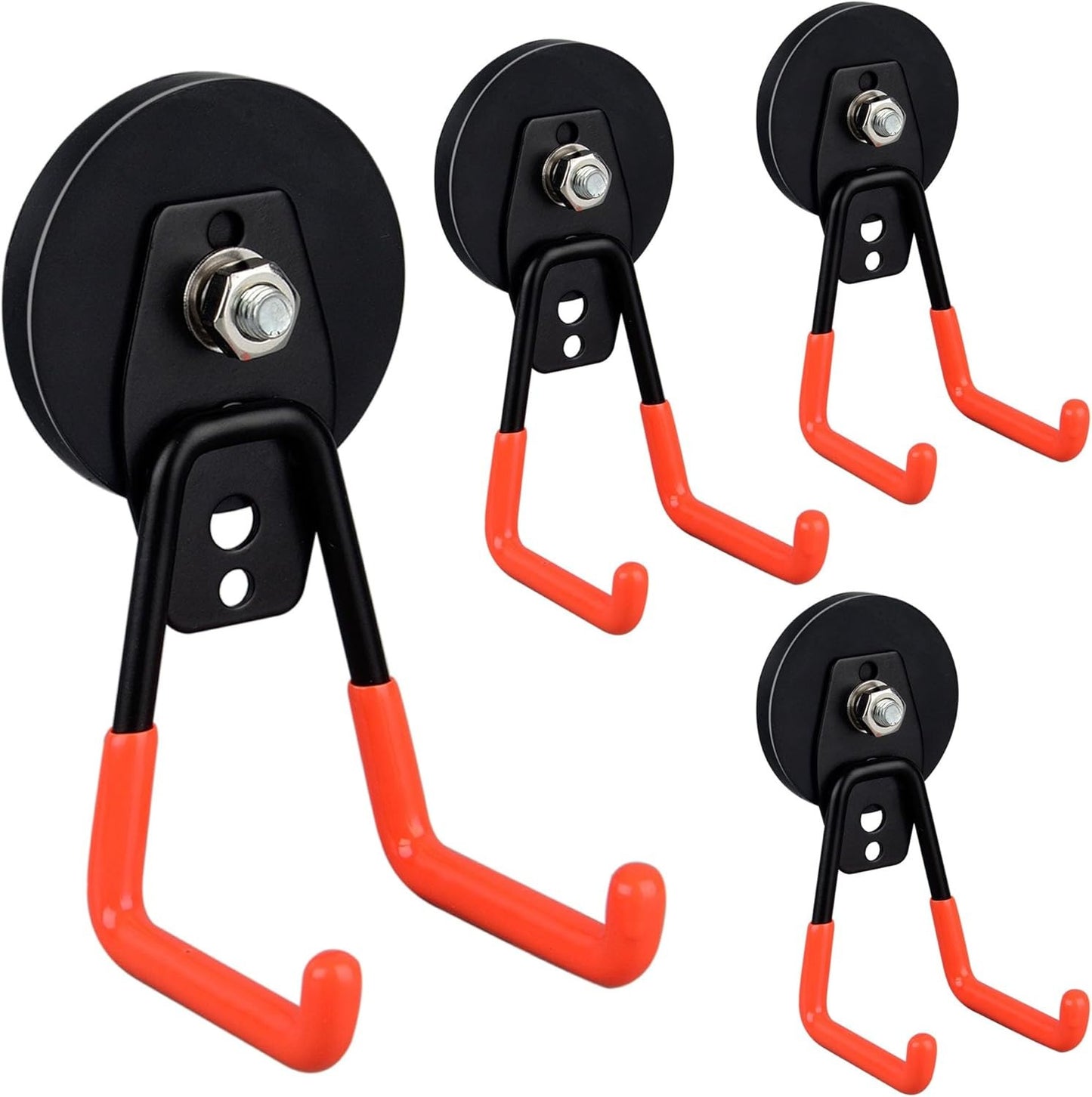 ULIBERMAGNET Heavy Duty Magnetic Garage Hooks,4 Pack Strong Large Magnet Hooks f