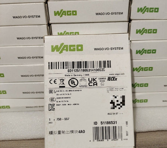 1pcs WAGO 51186531   PLC Analog Module 750-557
