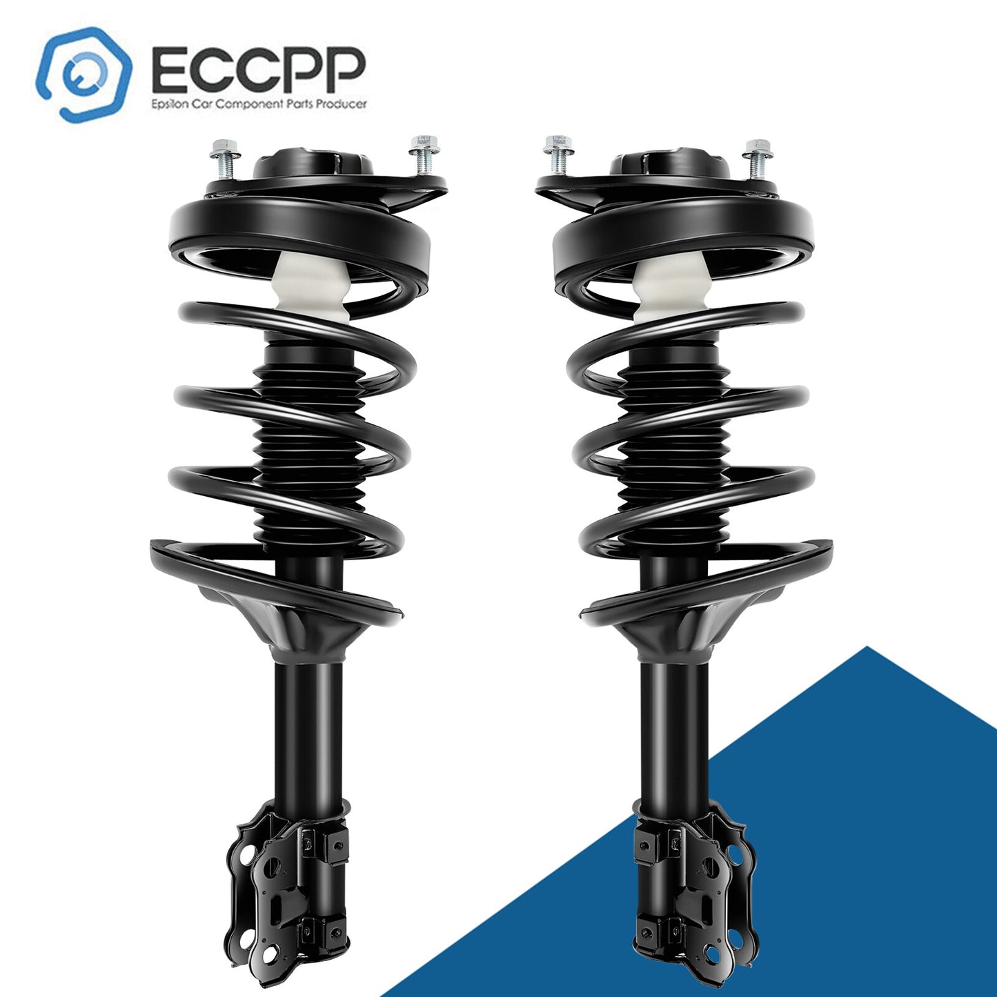 Full (2) Front Quick Complete Struts w/ Springs Fits 2003-2008 Hyundai Tiburon
