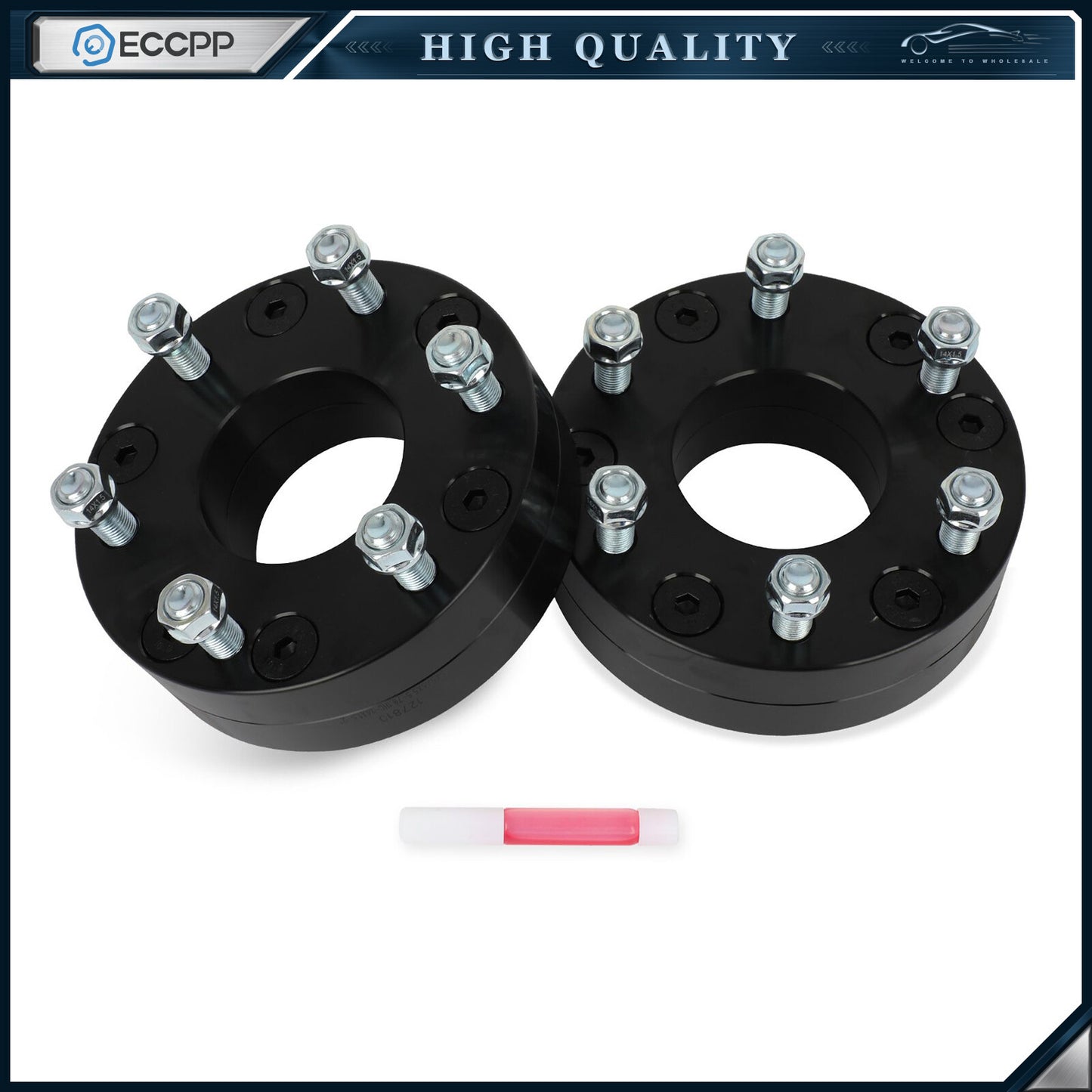 2Pcs 2" 5x5 to 6x5.5 Conversion Wheel Adapters For Jeep 5 Lug to Chevy GMC 6 Lug