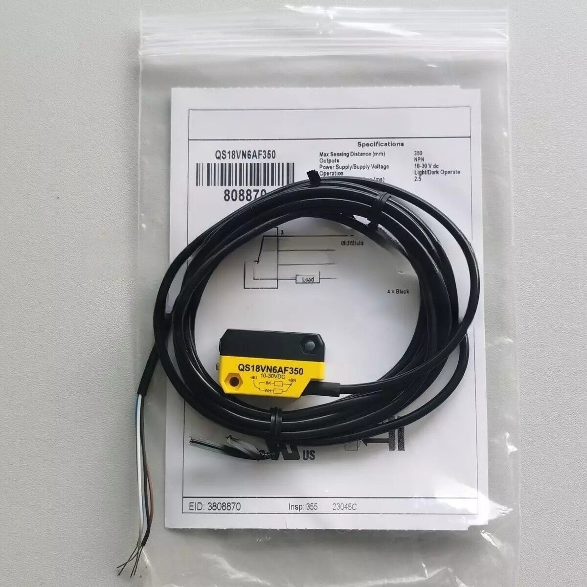 QS18 series QS18VN6AF350 photoelectric sensor QS18 series