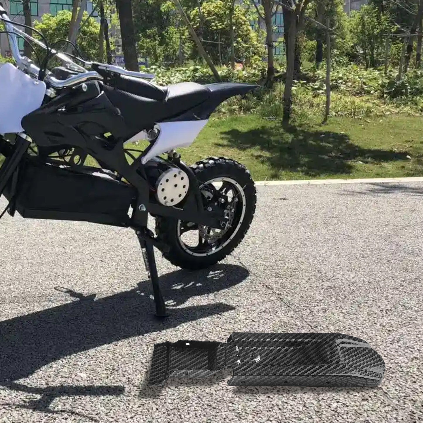 For Surron Inner Mudguard Replacement with Stylish Carbon Fiber Pattern
