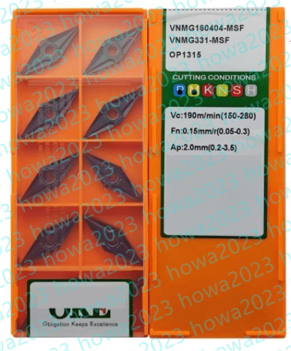 10Pcs/Box OKE VNMG160404-MSF OP1315 VNMG331-MSF Carbide Inserts Turning Blade