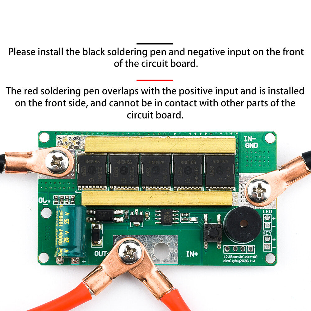 12V 100A~200A Li-ion Battery Spot Welding Machine Control board DIY full Sets