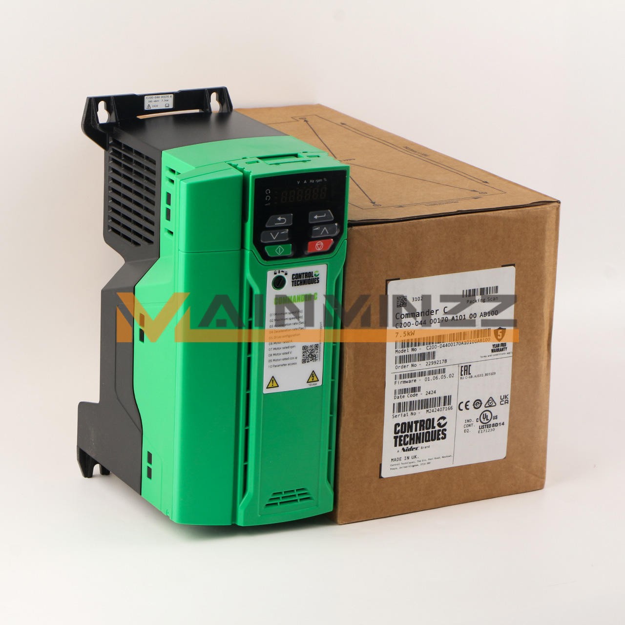 1PC  Nidec 7.5KW C200-04400170A C200-044 00170 A101 00 AB100 Fast delivery