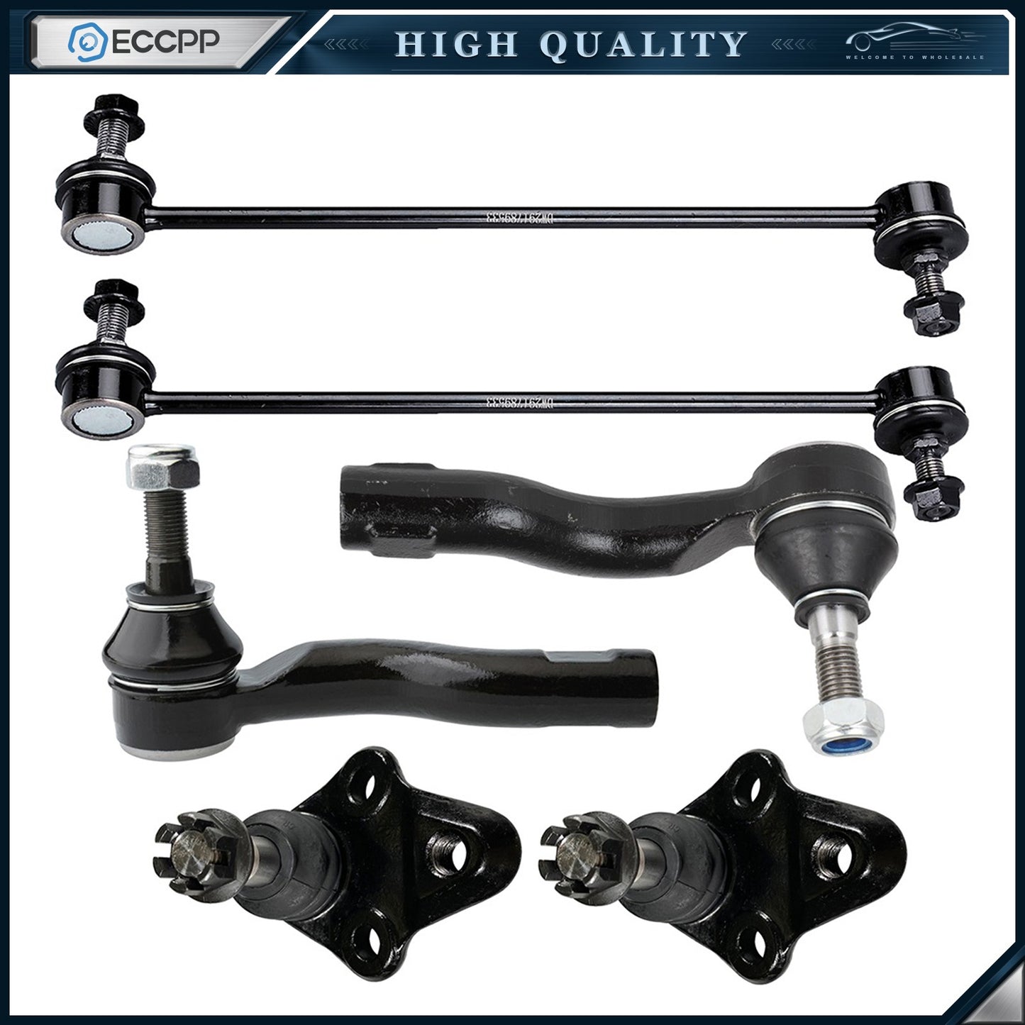 Front Lower Ball Joint Steering Sway Bar Tie Rod End For 2000-2005 Toyota Celica