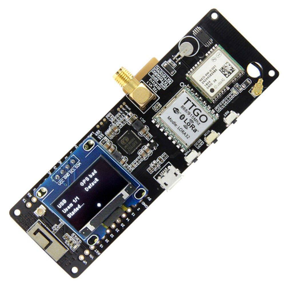 Meshtastic T-Beam V1.1 WiFi BLE Lora ESP32 GPS 18650 Battery Holder With OLED