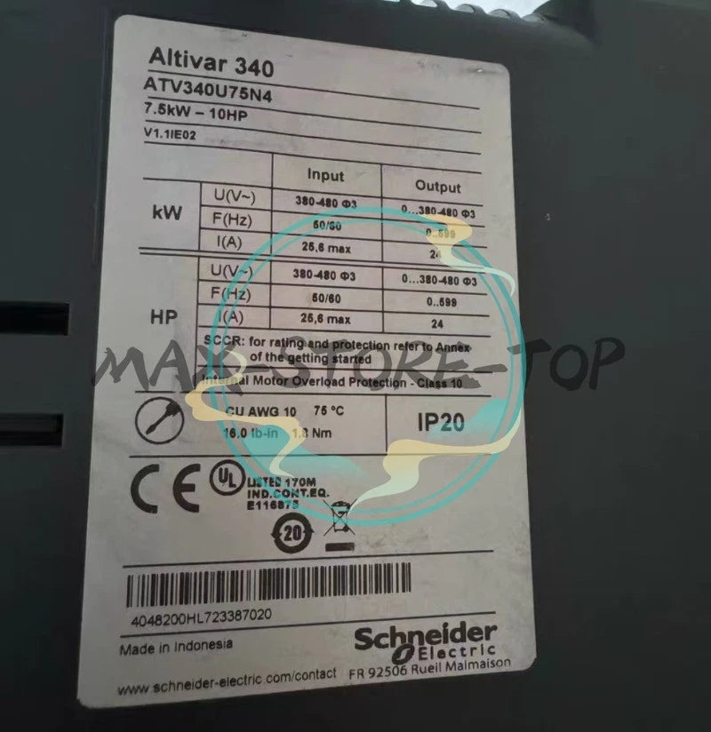 1 PC  TESTED Schneider ATV340U75N4 Inverter Fast Shipping