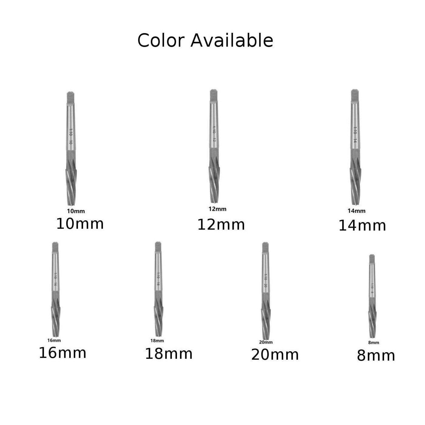 Tools Reamer Hand Reamer Tapered Taper 115-155mm 8/10/12/14/16/18/20mm
