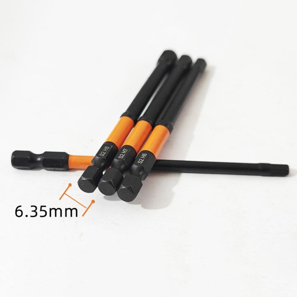 For Impact Hex Driver Bit Set 20pcs Metric SAE with Magnetic Holder 100mm