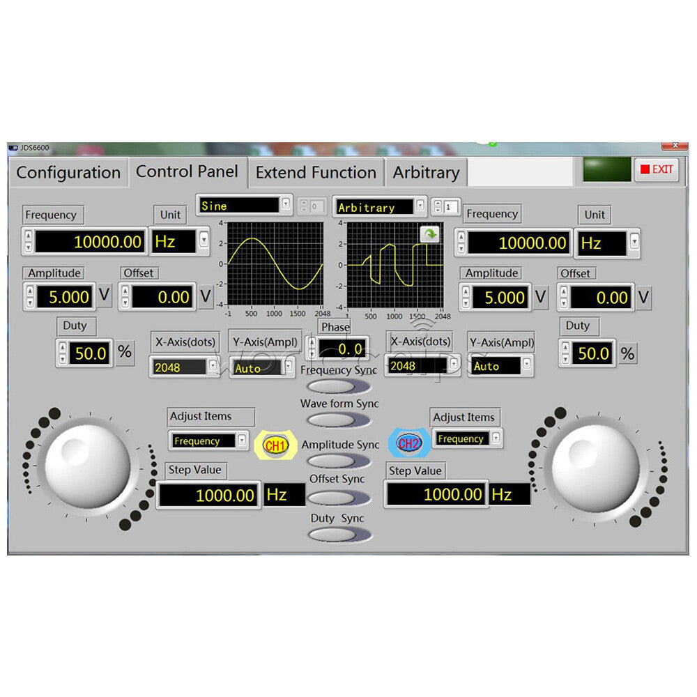 JDS6600 15-50MHz 14bits 2-Channels Arbitrary Waveform DDS Signal Generator Pulse