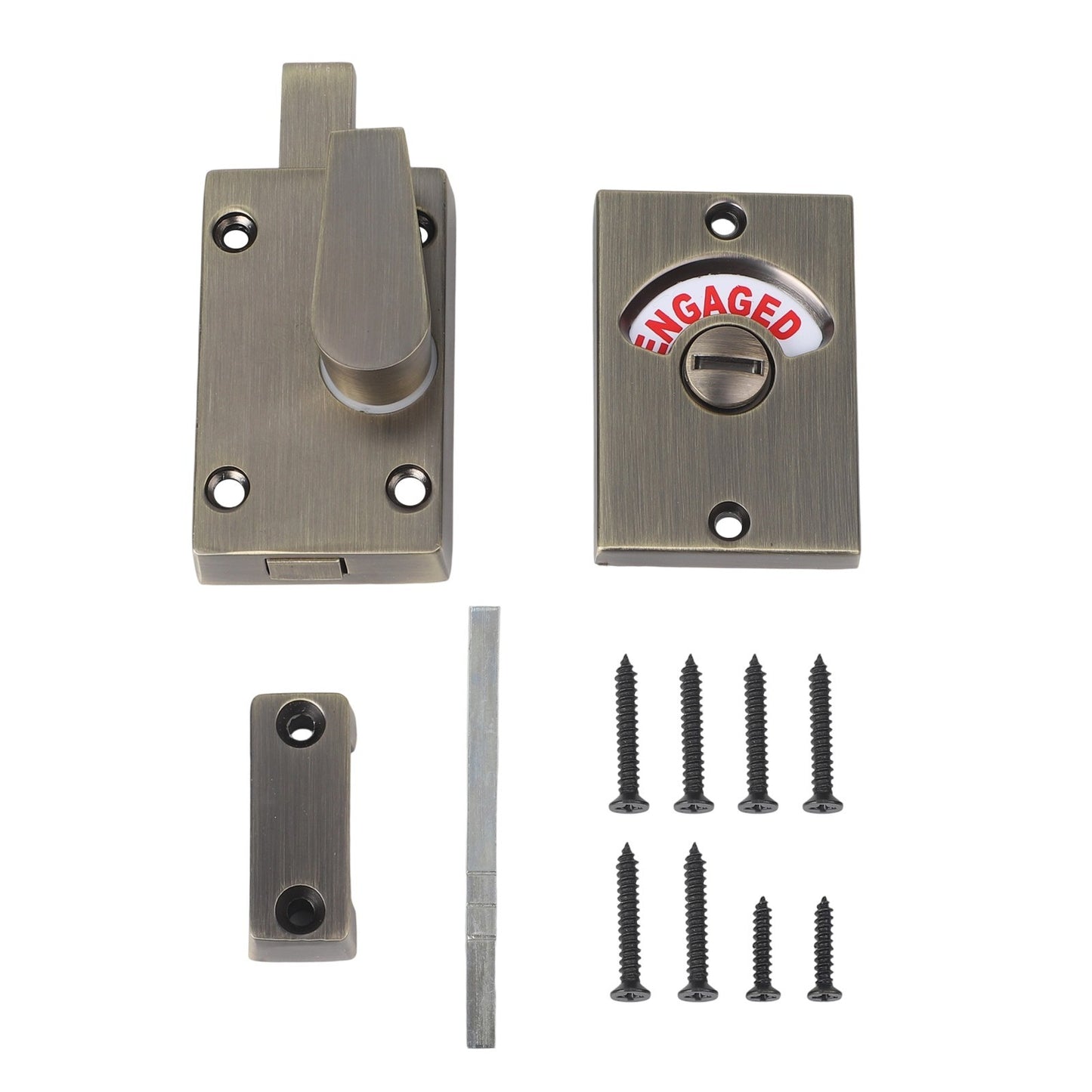 Premium Bronze Indicator Bolt for Bathroom Privacy WC Toilet Door Lock
