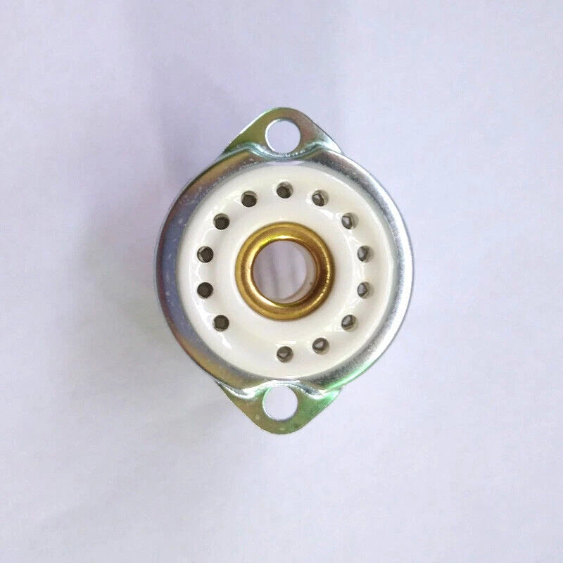 10PC GZC13-F ceramic nixie tube socket 13pin for QS30-1 SZ-8 YS30-3