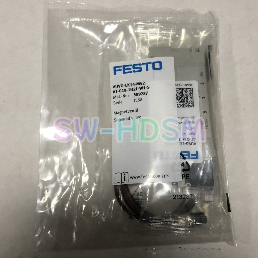 1PCS   Festo Solenoid Valve VUVG-LK14-M52-AT-G18-1H2L-W1-S Freight Free
