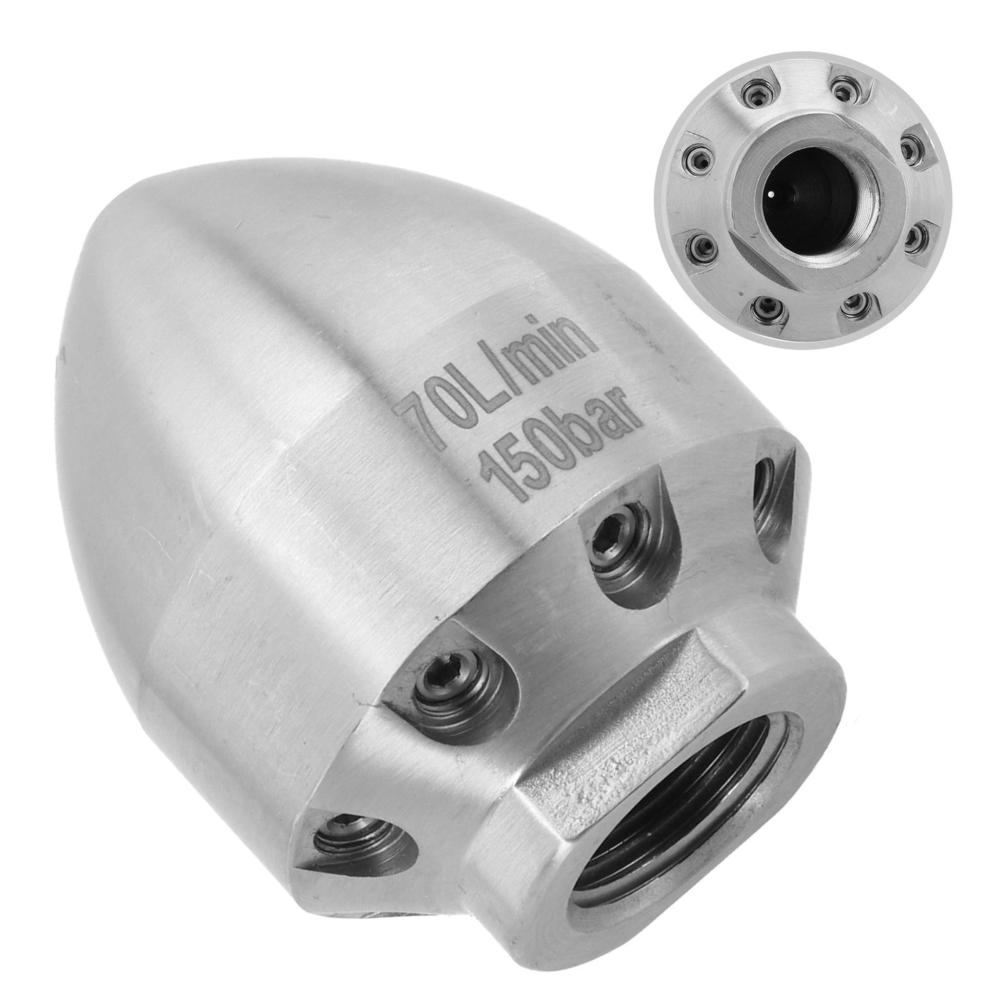Pressure Drain Jetter Hose Nozzle Flusher Pipe Nozzles. For Heavy Dirty