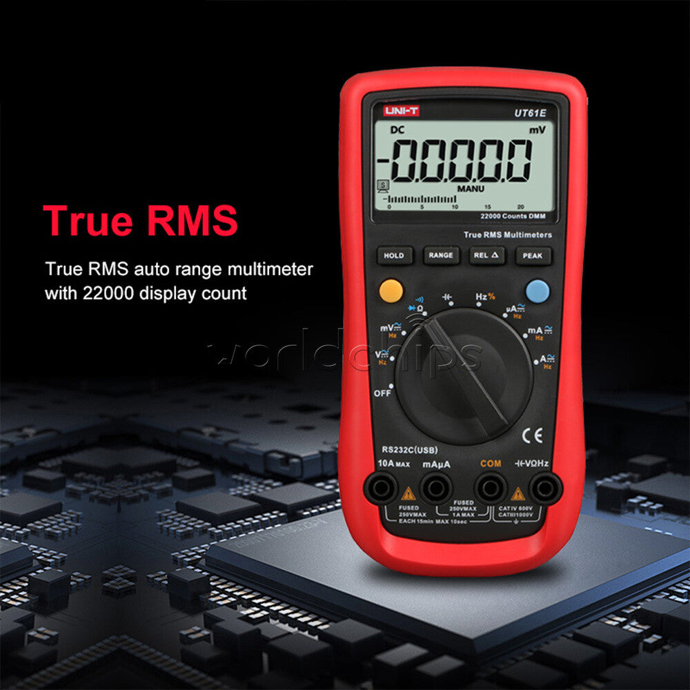UT61E Digital LCD Multimeter High-precision Universal AC DC Meter Flameproof