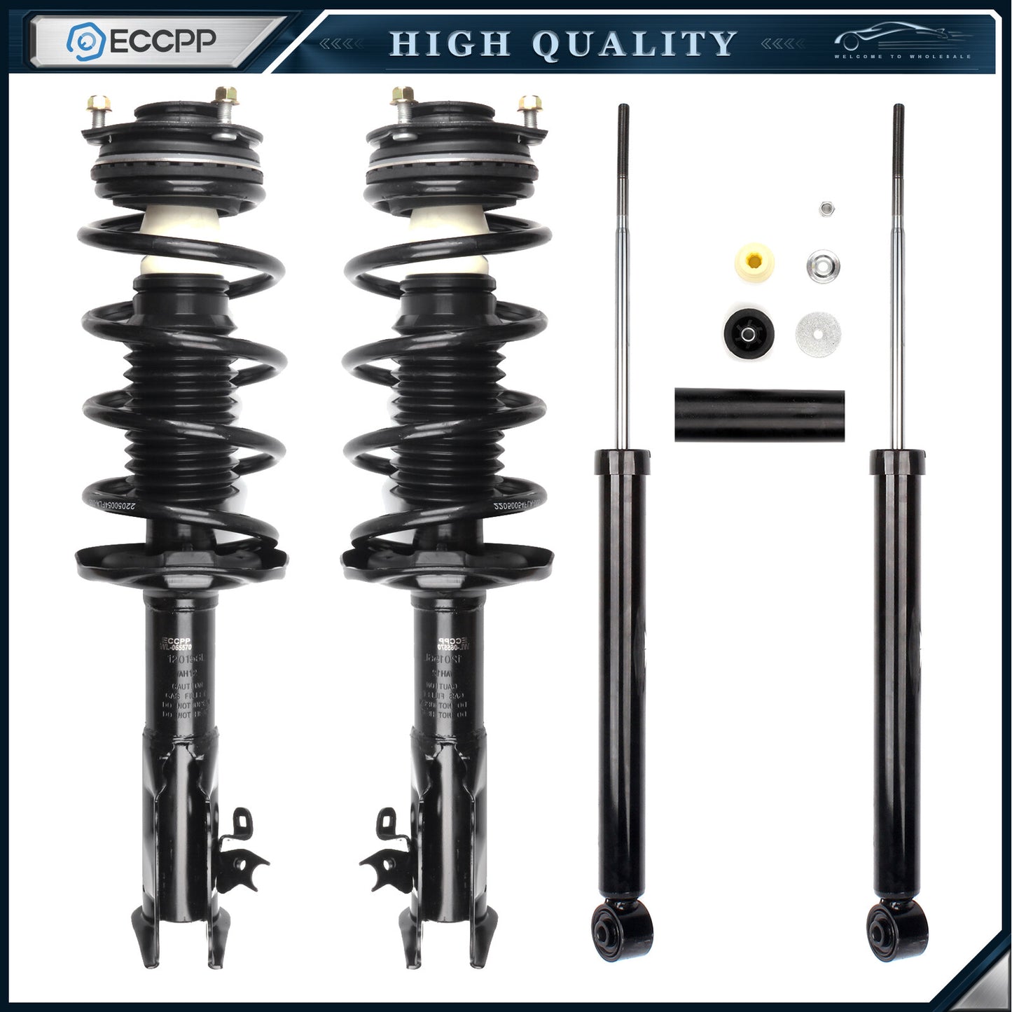 For 2006-11 Honda Civic Shock Absorber Strut & Spring Assemblies Kit Set of 4pcs