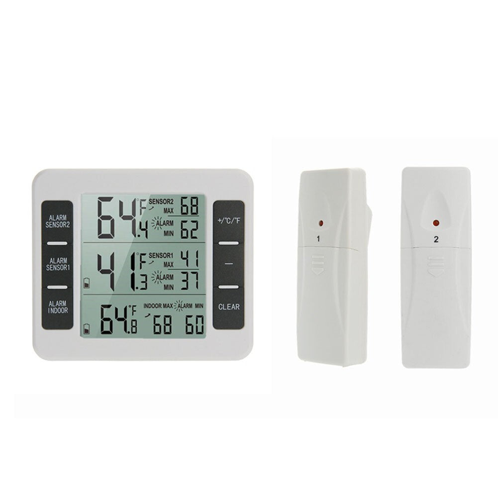 LCD Display Wireless Fridge Thermometer for Precise Temperature Monitoring