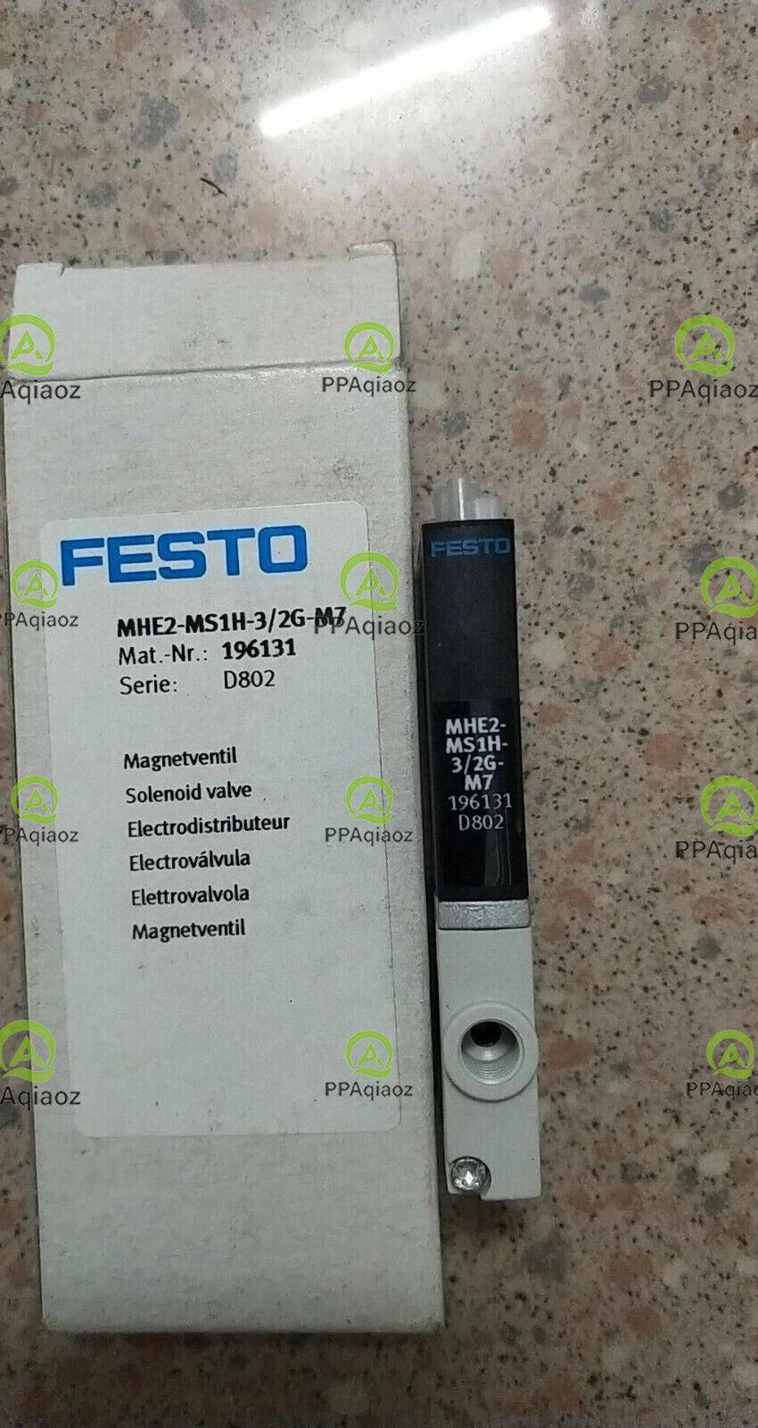 1PC  FESTO MHE2-MSIH-3/2G-QS-4 196131 Solenoid Valve Free Shipping