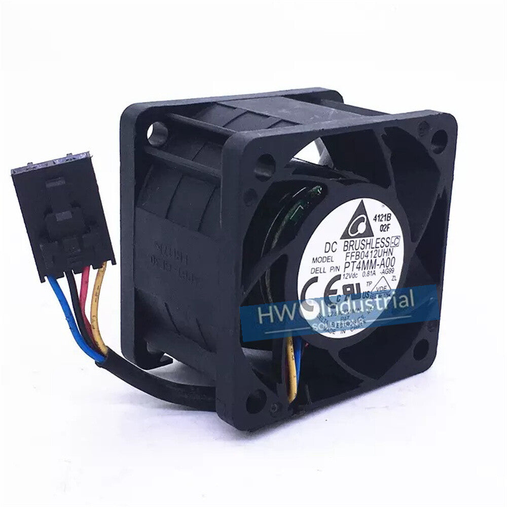 1/piece Delta 4CM 4028 FFB0412UHN 4-wire 12V 0.81A Server Cooling Fan