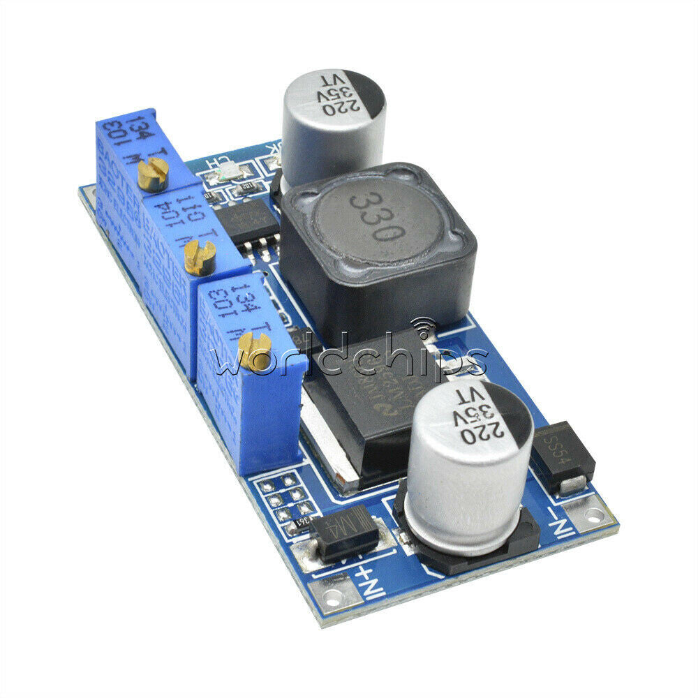 10Pcs DC-DC LM2596 Step-down Adjustable Power Supply Module CC-CV LED Driver