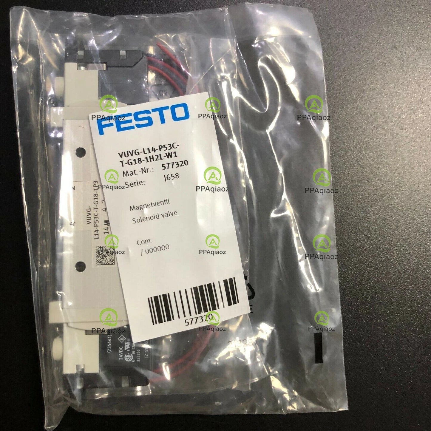 1PC  FESTO VUVG-L14-P53C-T-G18-1H2L-W1 577320 Solenoid Valve Free Shipping