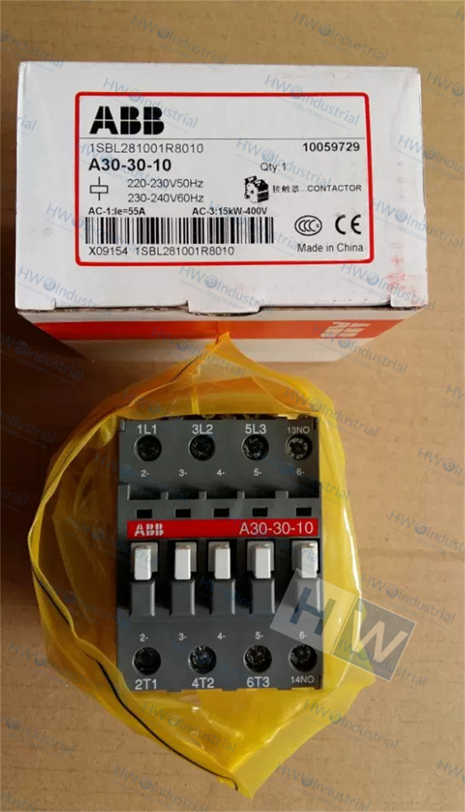 1/Piece A30-30-10 AC220V  ABB AC Contactor